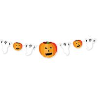 Halloween/Horror thema spoken/pompoenen slinger 1,6 meter   -