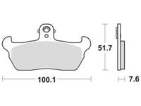 TRW Brake pad mcb 618 organic standard
