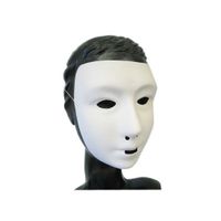 Wit grimeer masker met kalklaag - thumbnail