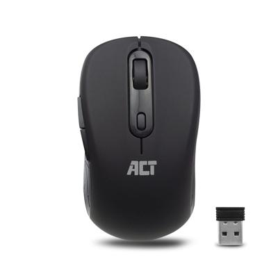 ACT draadloze muis, usb nano-ontvanger, 1600 dpi, zwart