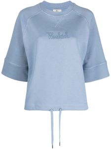 Woolrich t-shirt à lien de resserrage - Bleu