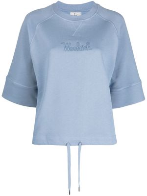 Woolrich t-shirt à lien de resserrage - Bleu