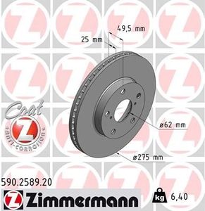 Remschijf Coat Z 590258920