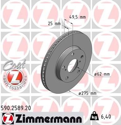 Remschijf Coat Z 590258920