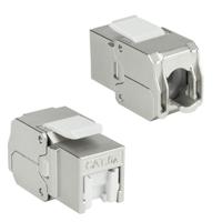 ACT Keystone Jack RJ45 CAT6A Shielded toolless met shutter - thumbnail