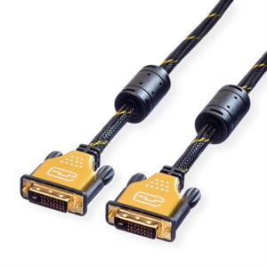 ROLINE GOLD Monitor kabel DVI, M/M, (24+1) dual link, 5 m