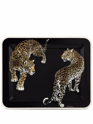 Dolce & Gabbana plateau à imprimé graphique - Noir
