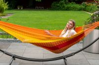 Hangmat met Standaard Tweepersoons 'Arc & Mexico' Fuego - Oranje - Mexicaans - 180 kg - Tropilex