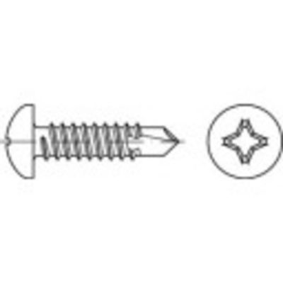 TOOLCRAFT TO-5441538 Zelfborende schroef 5.5 mm 25 mm Kruiskop Phillips Staal Galvanisch verzinkt 500 stuk(s)