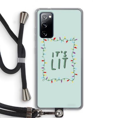 It's Lit: Samsung Galaxy S20 FE / S20 FE 5G Transparant Hoesje met koord