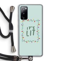 It's Lit: Samsung Galaxy S20 FE / S20 FE 5G Transparant Hoesje met koord