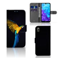 Huawei Y5 (2019) | Telefoonhoesje | Met pasjeshouder | Papegaai Huawei Y5 (2019) | Telefoonhoesje | Met pasjeshouder | Papegaai