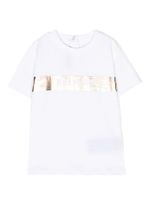 Balmain Kids t-shirt en coton à détail appliqué - Blanc