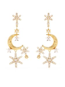 Jennifer Behr boucles d'oreilles Deva serties de cristaux