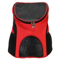 Portable opvouwbare nylon ademende pet carrier rugzak maat: 45 x 36 x 31cm (rood)