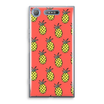 Ananas: Sony Xperia XZ1 Transparant Hoesje