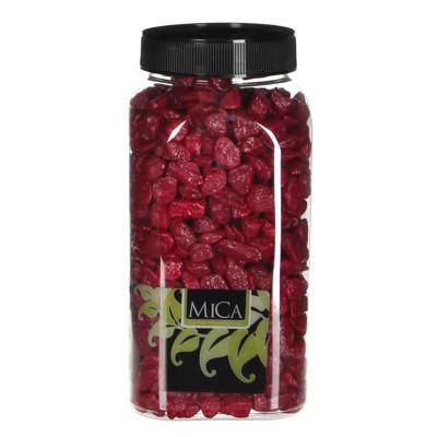 Marbles fuchsia fles 1 kilogram - Mica decorations
