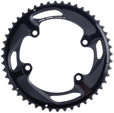 SHIMANO kettingblad 48t grx fc-rx810 2 x 11 speed zwart
