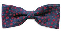 Sir Redman SRBOWTIE24085 Strik Little Flowers  - Blauw / Rood