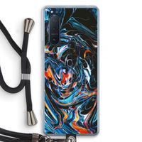 Black Unicorn: Sony Xperia 5 II Transparant Hoesje met koord