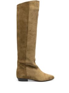 ISABEL MARANT bottes Skarlet en daim - Vert