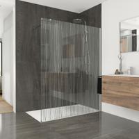 Balmani Modular inloopdouche 160 x 200 cm mikado glas glanzend chroom profiel