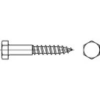 TOOLCRAFT 109167 Zeskantbout 8 mm 25 mm Buitenzeskant DIN 571 Staal Galvanisch verzinkt 200 stuk(s)