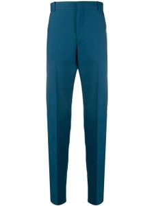 Alexander McQueen pantalon de costume à coupe fuselée - Bleu