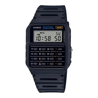 Unisex horloge Casio CALCULATOR EDGY COLLECTION - BLACK (Ø 43 mm)
