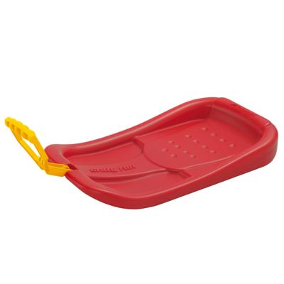 Sneeuw slee - slede met handvat - voor kinderen - 58 cm - rood - Kinderslee - kunststof
