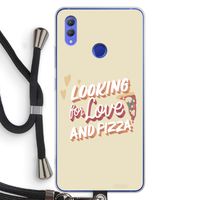 Pizza is the answer: Honor Note 10 Transparant Hoesje met koord