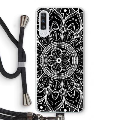 Roses Are Red: Samsung Galaxy A70 Transparant Hoesje met koord