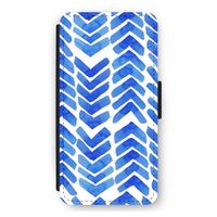 Blauwe pijlen: iPhone 11 Flip Hoesje
