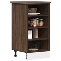 Onderkast 40x44,5x81,5 cm bewerkt hout bruin eikenkleur