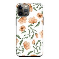Peachy flowers: iPhone 12 Tough Case