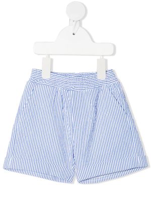 Monnalisa short à fines rayures - Bleu