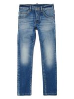 DSQUARED2 KIDS jean droit Cool Guy à patch logo - Bleu