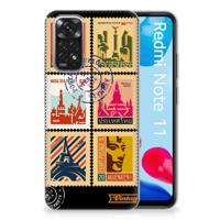 Xiaomi Redmi 10 | Redmi Note 11 4G | Silliconen Back Cover | Postzegels