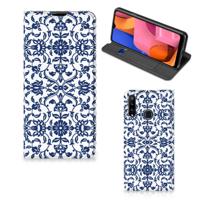 Samsung Galaxy A20s Smart Cover Flower Blue