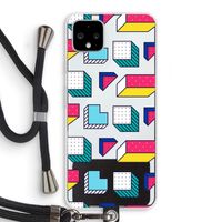 8-bit N°7: Pixel 4 XL Transparant Hoesje met koord