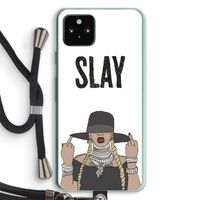 Slay All Day: Pixel 5a 5G Transparant Hoesje met koord