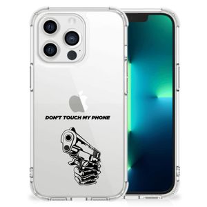 Apple iPhone 13 Pro Anti Shock Case Gun Don't Touch My Phone