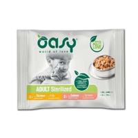 OASY Chunks in gravy Multipack Sterilized selection - nat kattenvoer - 4x85g