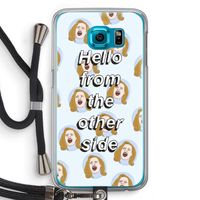 Hello: Samsung Galaxy S6 Transparant Hoesje met koord Hello: Samsung Galaxy S6 Transparant Hoesje met koord