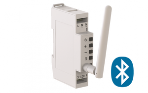 Leddim Smart DIN Bluetooth DIN rail dimmer bedienbaar met je mobiel ook met een drukknop gratis APP