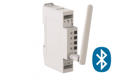 Leddim Smart DIN Bluetooth DIN rail dimmer bedienbaar met je mobiel ook met een drukknop gratis APP