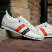 Heren Sneaker Typhoon SP | Wit/Donkerblauw/Oranje