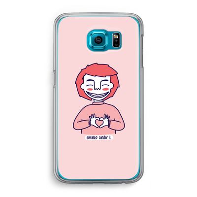 Hartje: Samsung Galaxy S6 Transparant Hoesje