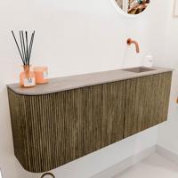 Toiletmeubel Mondiaz Joya Dlux | 111.6 cm | Meubelkleur Dusk | Faye wastafel Saba Wasbak Rechts | Zonder kraangat(en) Toiletmeubel Mondiaz Joya Dlux | 111.6 cm | Meubelkleur Dusk | Faye wastafel Saba Wasbak Rechts | Zonder kraangat(en)