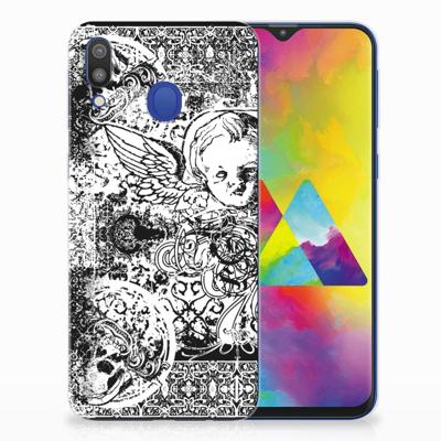 Silicone Back Case Samsung Galaxy M20 (Power) Skulls Angel